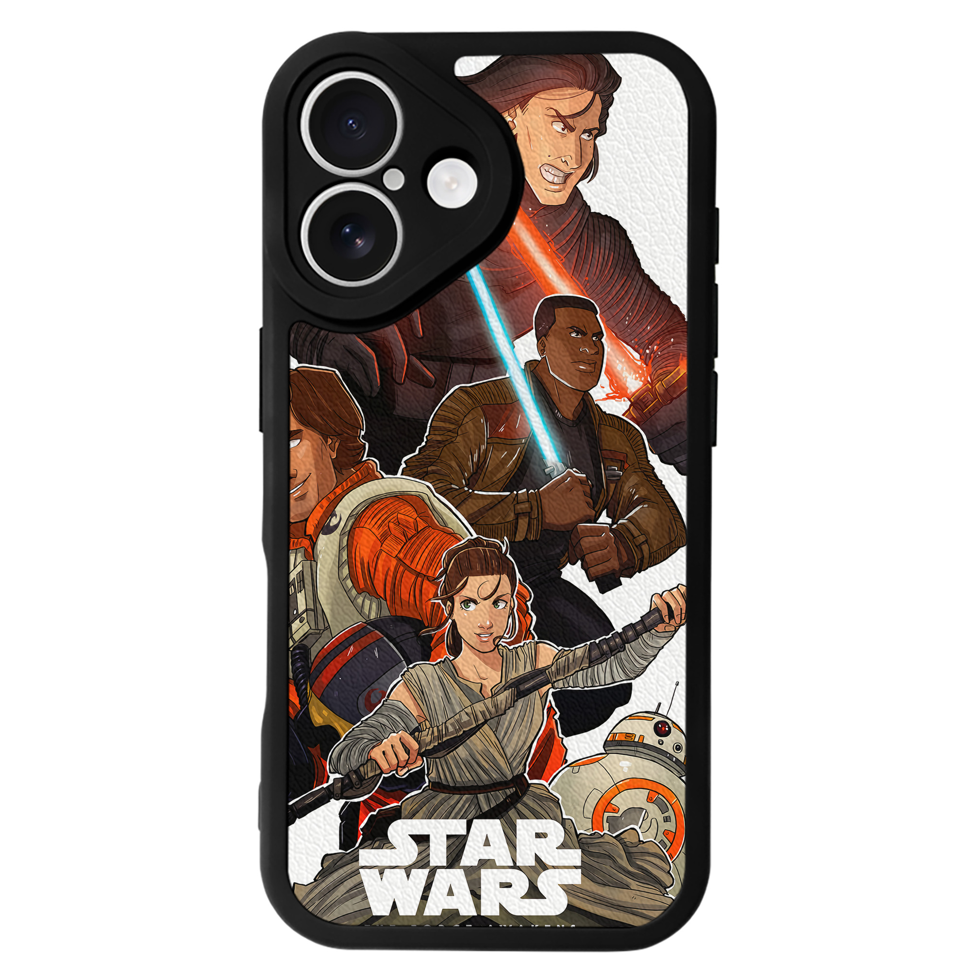 （画像用） スター・ウォーズ Star Wars 【iPhone 16シリーズ対応】シリコンスマホケース（レザー調） 材質：シリコン